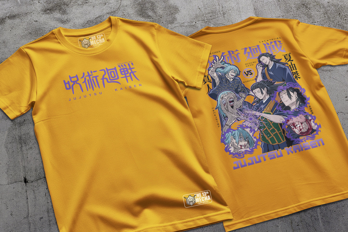 Jujutsu Kaisen - Mahito vs Geto 02 Premium Anime Design, High Quality DTF Print, 100% Cotton Shirt