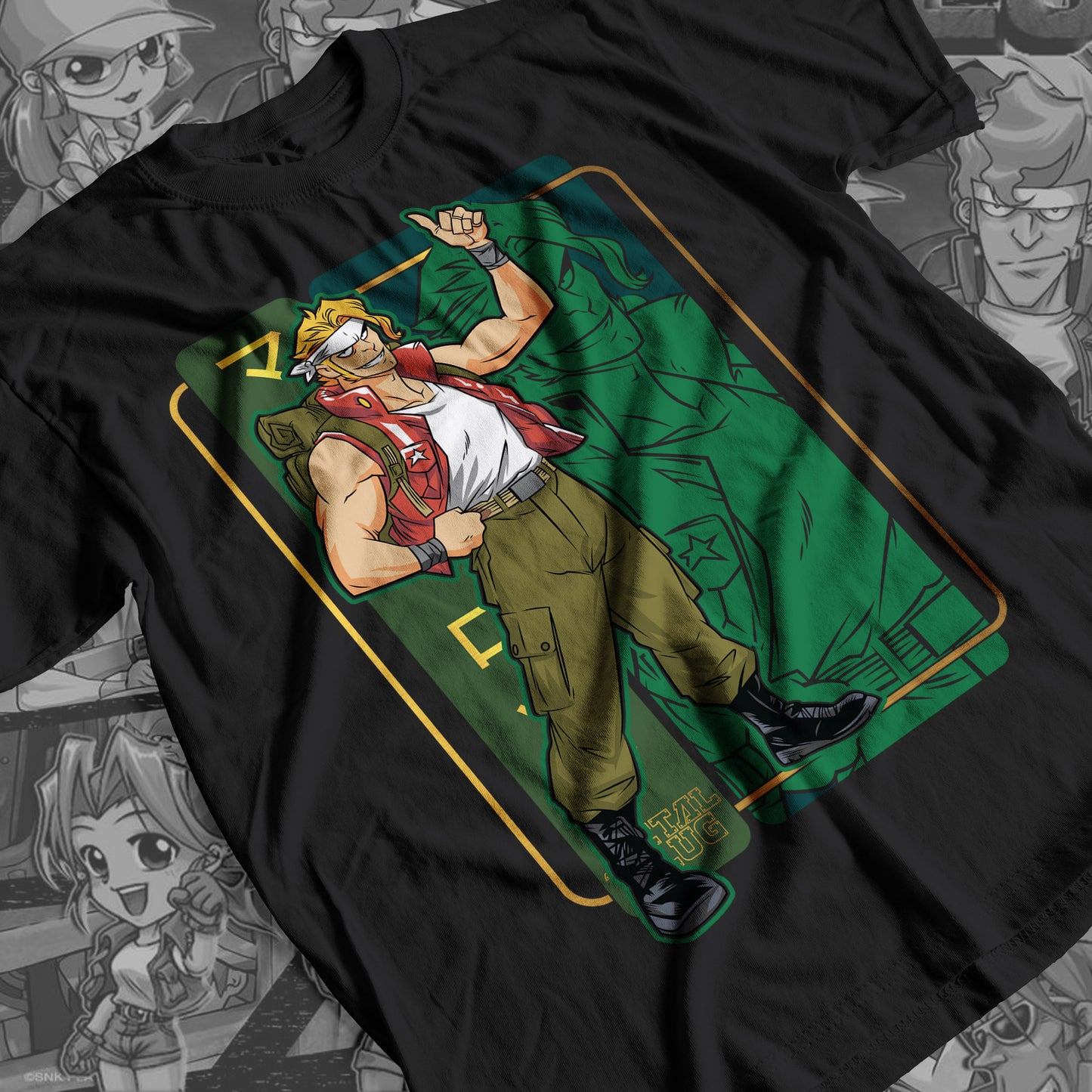Metal Slug - Marco Premium Anime Design, High Quality DTF Print, 100% Cotton Shirt