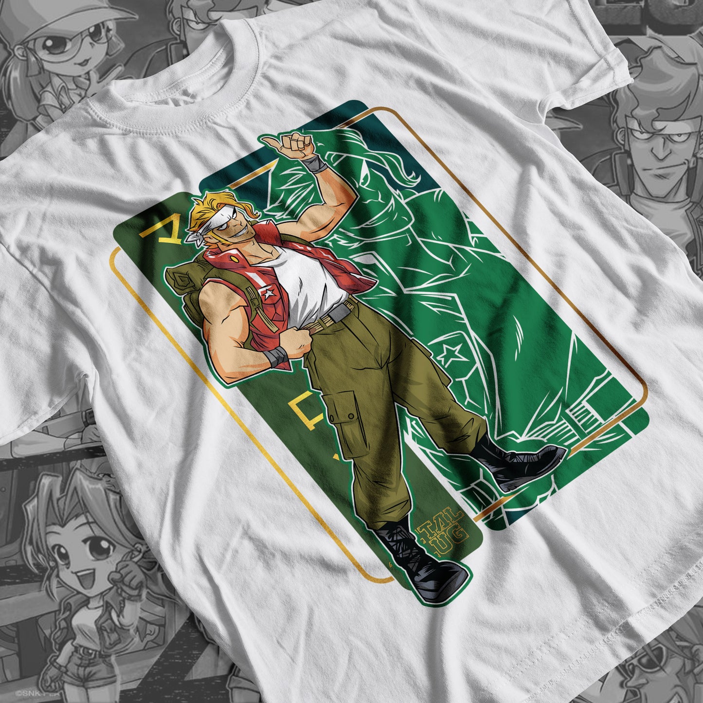Metal Slug - Marco Premium Anime Design, High Quality DTF Print, 100% Cotton Shirt