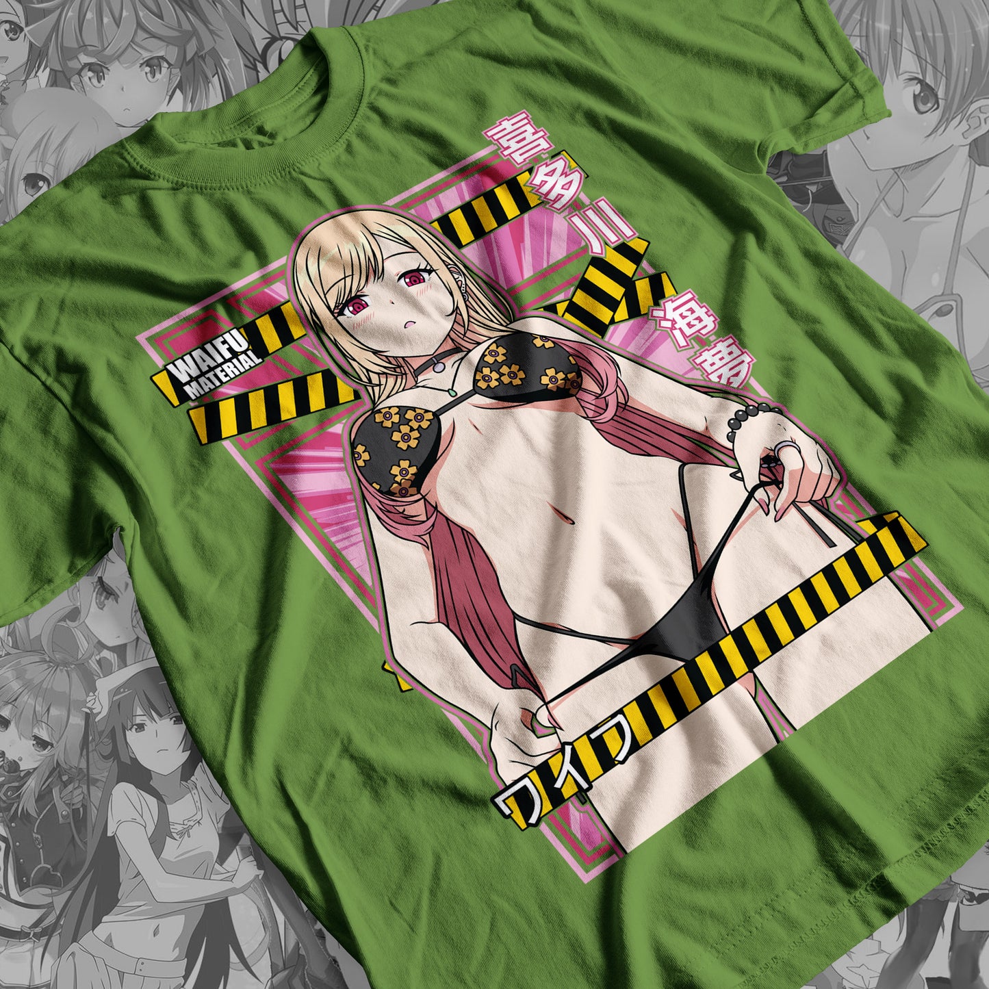 Waifu - Marin Kitagawa Premium Anime Design, High Quality DTF Print, 100% Cotton Shirt