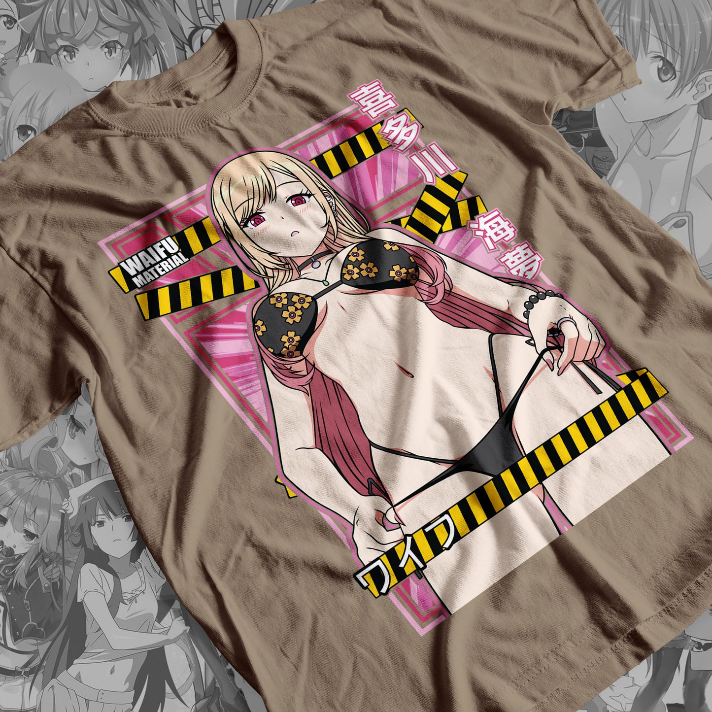 Waifu - Marin Kitagawa Premium Anime Design, High Quality DTF Print, 100% Cotton Shirt