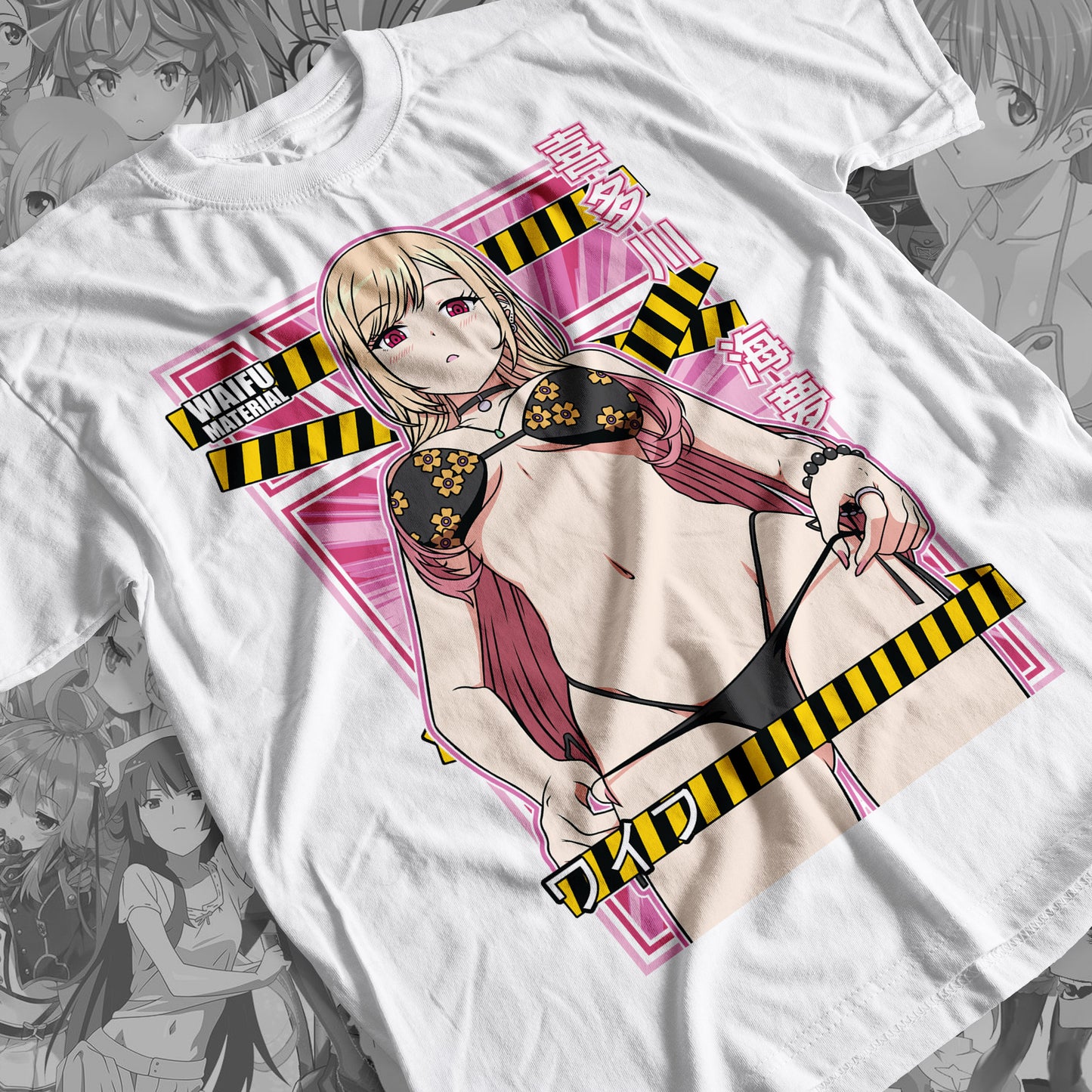 Waifu - Marin Kitagawa Premium Anime Design, High Quality DTF Print, 100% Cotton Shirt