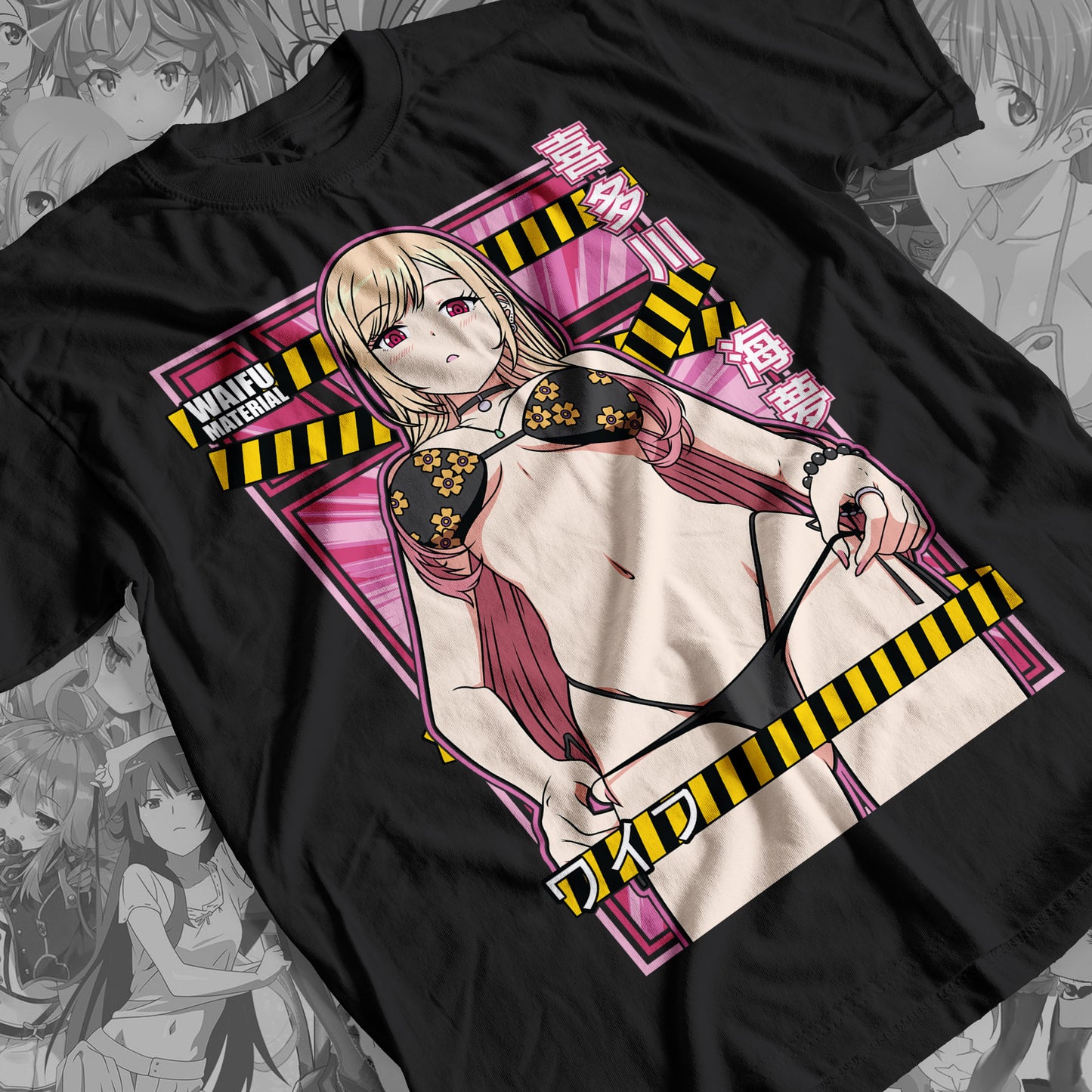 Waifu - Marin Kitagawa Premium Anime Design, High Quality DTF Print, 100% Cotton Shirt