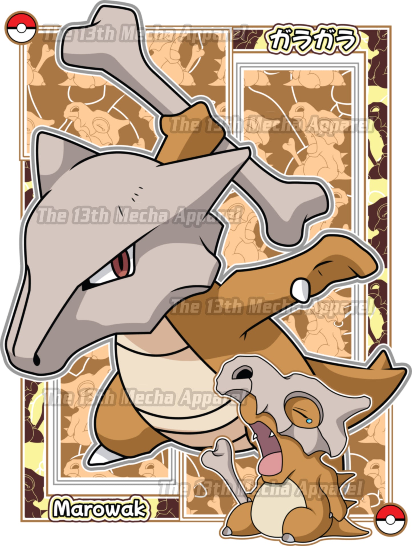 Pokemon - Marowak 01 Premium Anime Design, High Quality DTF Print, 100% Cotton Shirt