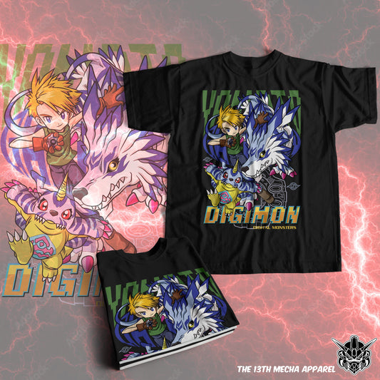 Digimon: Matt and Gabumon 01 Premium Anime Design, High Quality DTF Print, 100% Cotton Shirt