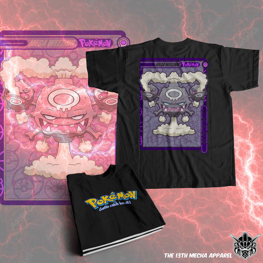 Pokemon - Mega Wheezing 01 Premium Anime Design, High Quality DTF Print, 100% Cotton Shirt