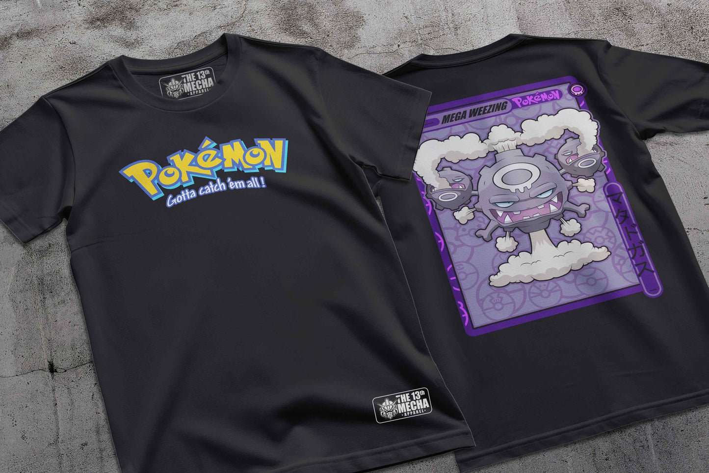 Pokemon - Mega Wheezing 01 Premium Anime Design, High Quality DTF Print, 100% Cotton Shirt