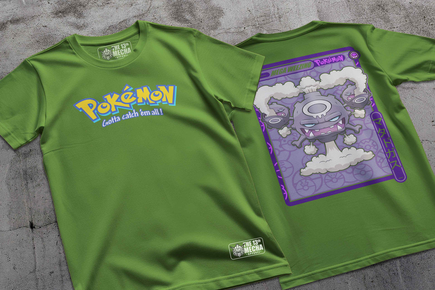 Pokemon - Mega Wheezing 01 Premium Anime Design, High Quality DTF Print, 100% Cotton Shirt