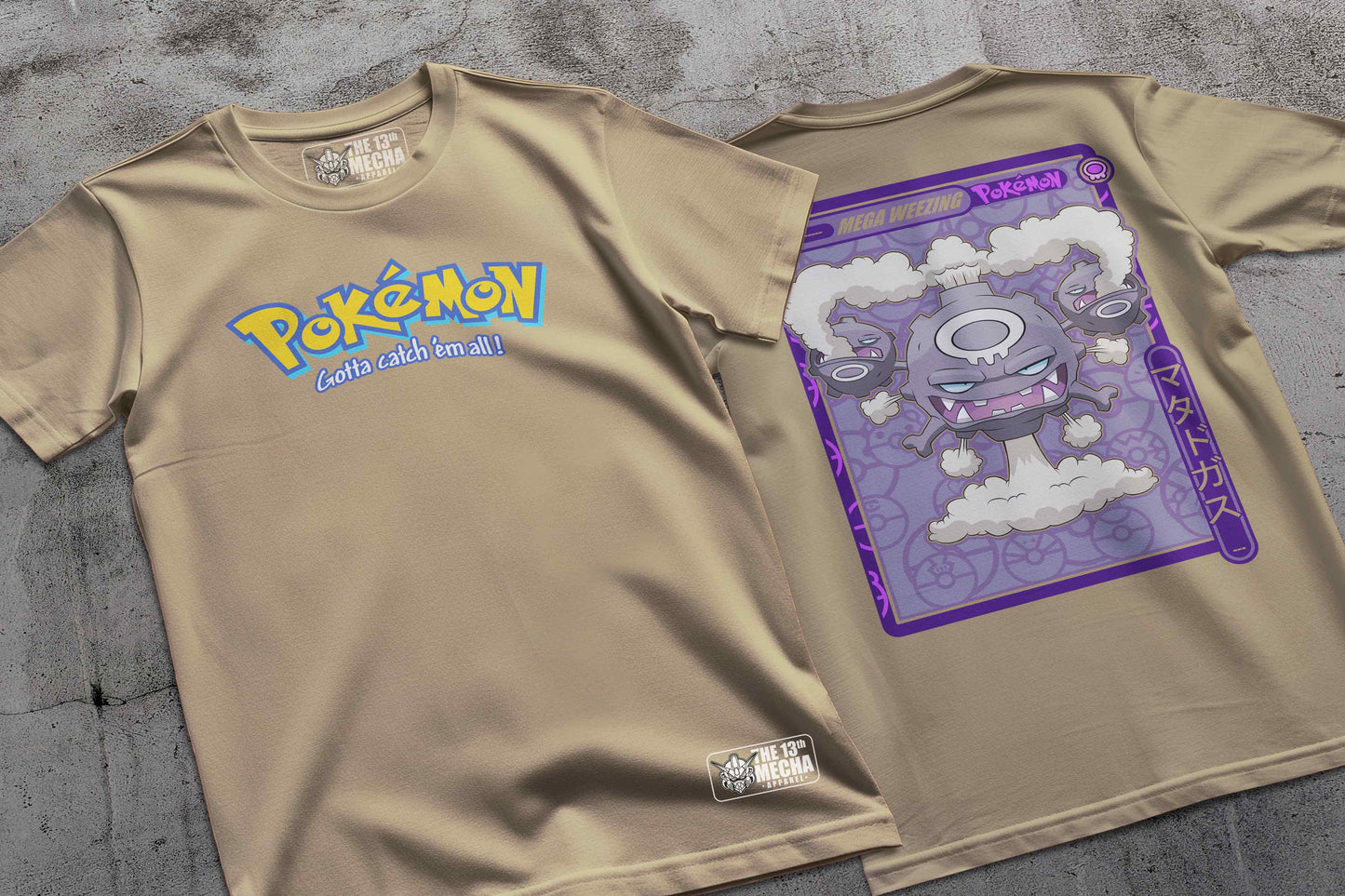 Pokemon - Mega Wheezing 01 Premium Anime Design, High Quality DTF Print, 100% Cotton Shirt