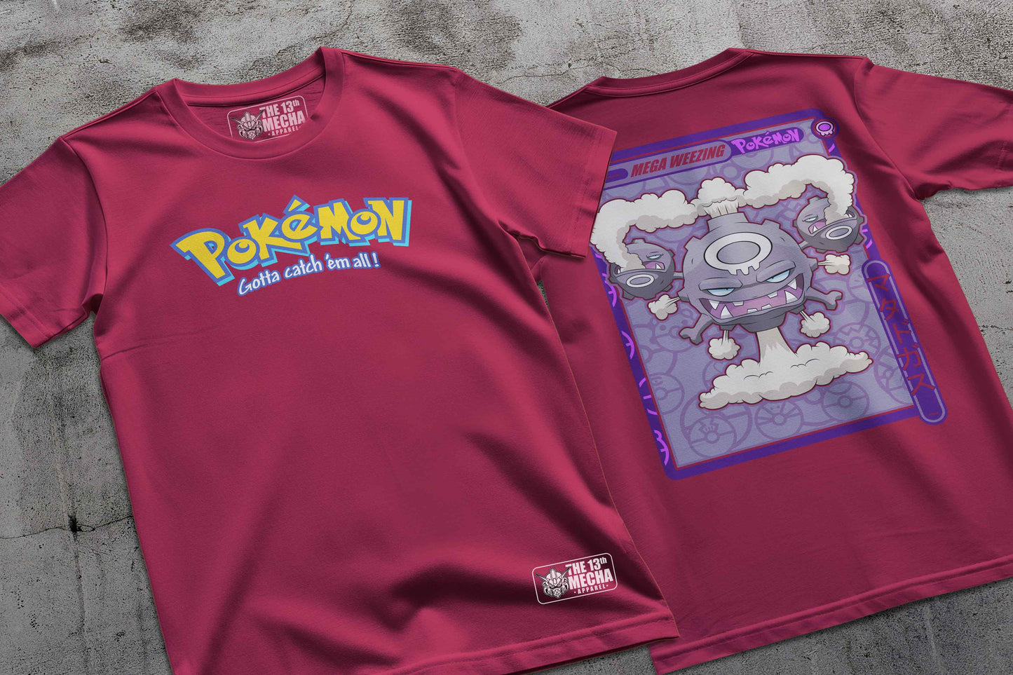 Pokemon - Mega Wheezing 01 Premium Anime Design, High Quality DTF Print, 100% Cotton Shirt