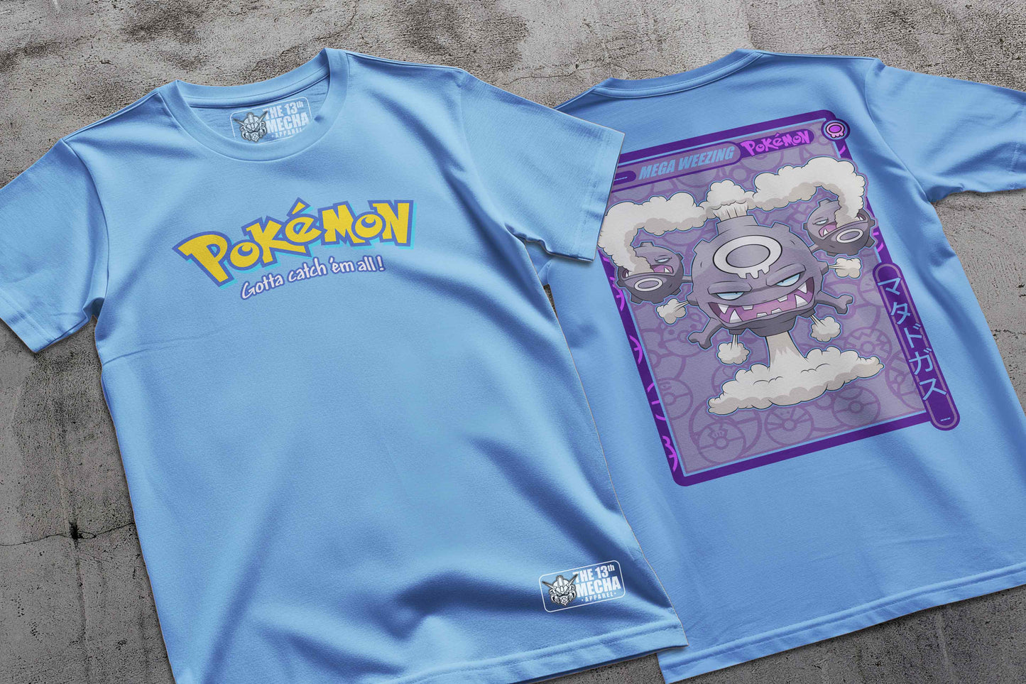 Pokemon - Mega Wheezing 01 Premium Anime Design, High Quality DTF Print, 100% Cotton Shirt