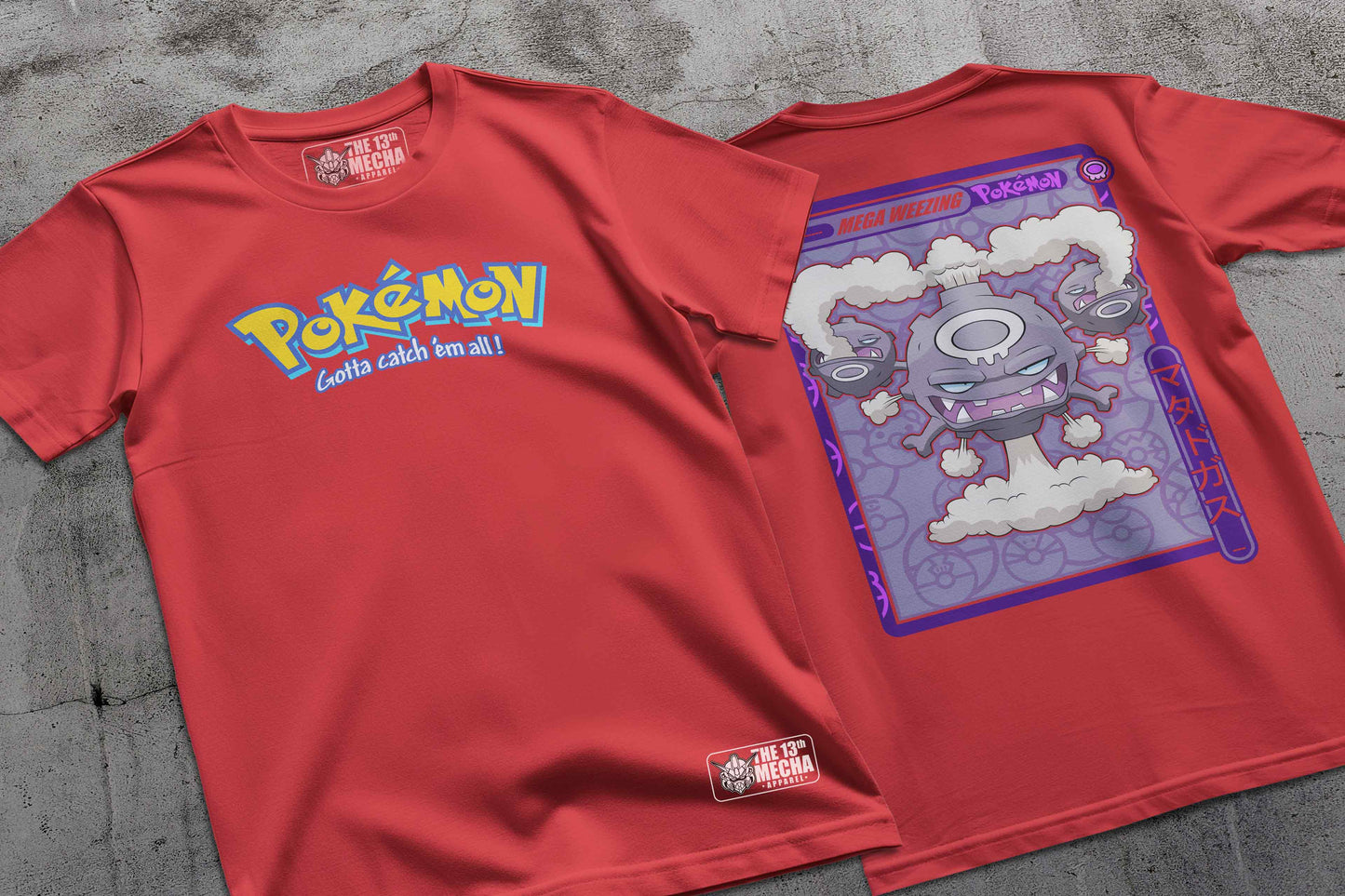 Pokemon - Mega Wheezing 01 Premium Anime Design, High Quality DTF Print, 100% Cotton Shirt