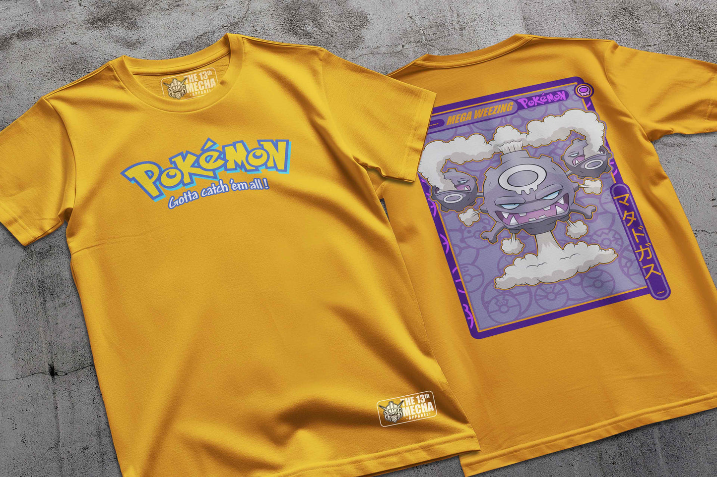 Pokemon - Mega Wheezing 01 Premium Anime Design, High Quality DTF Print, 100% Cotton Shirt