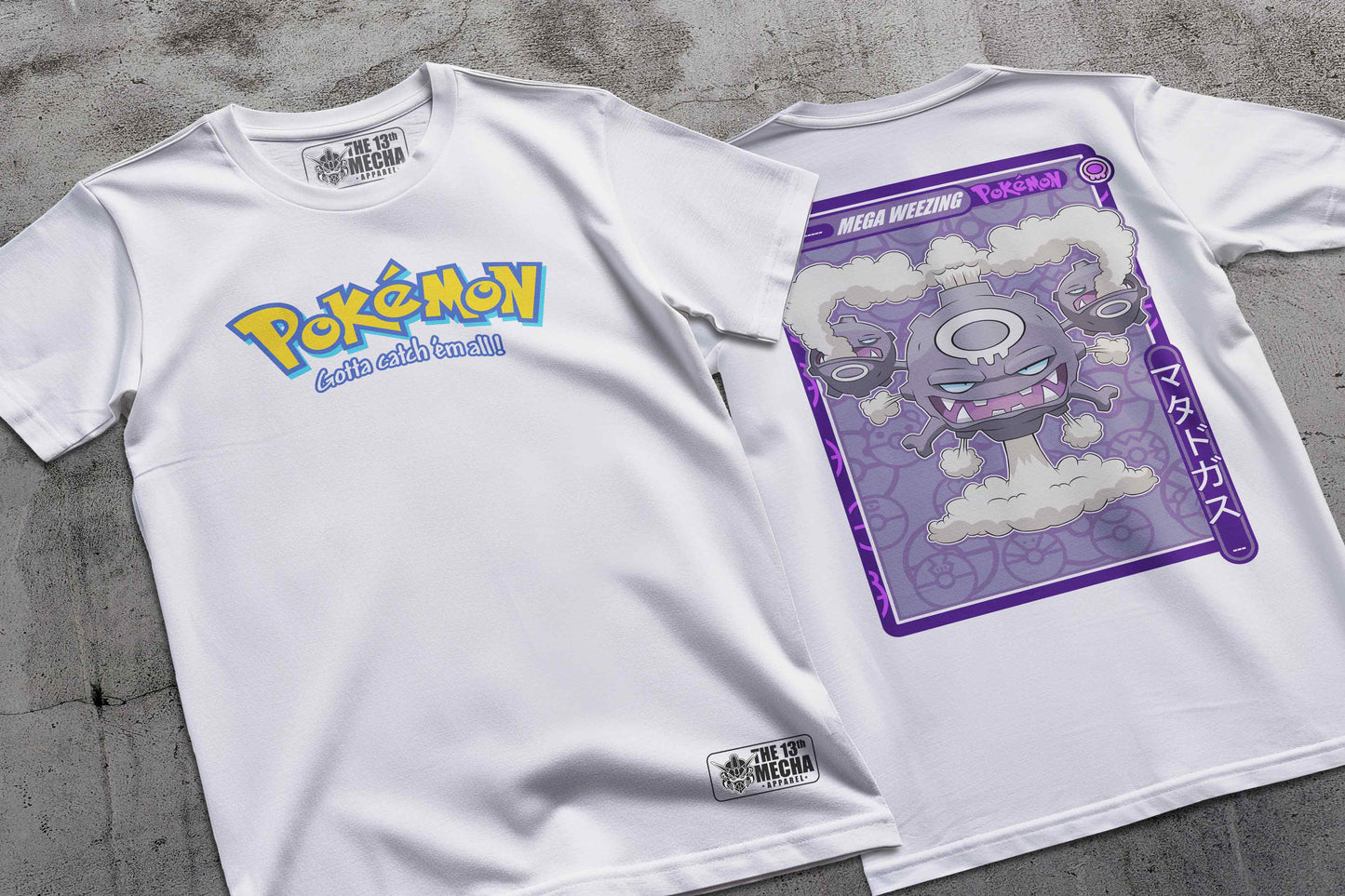 Pokemon - Mega Wheezing 01 Premium Anime Design, High Quality DTF Print, 100% Cotton Shirt