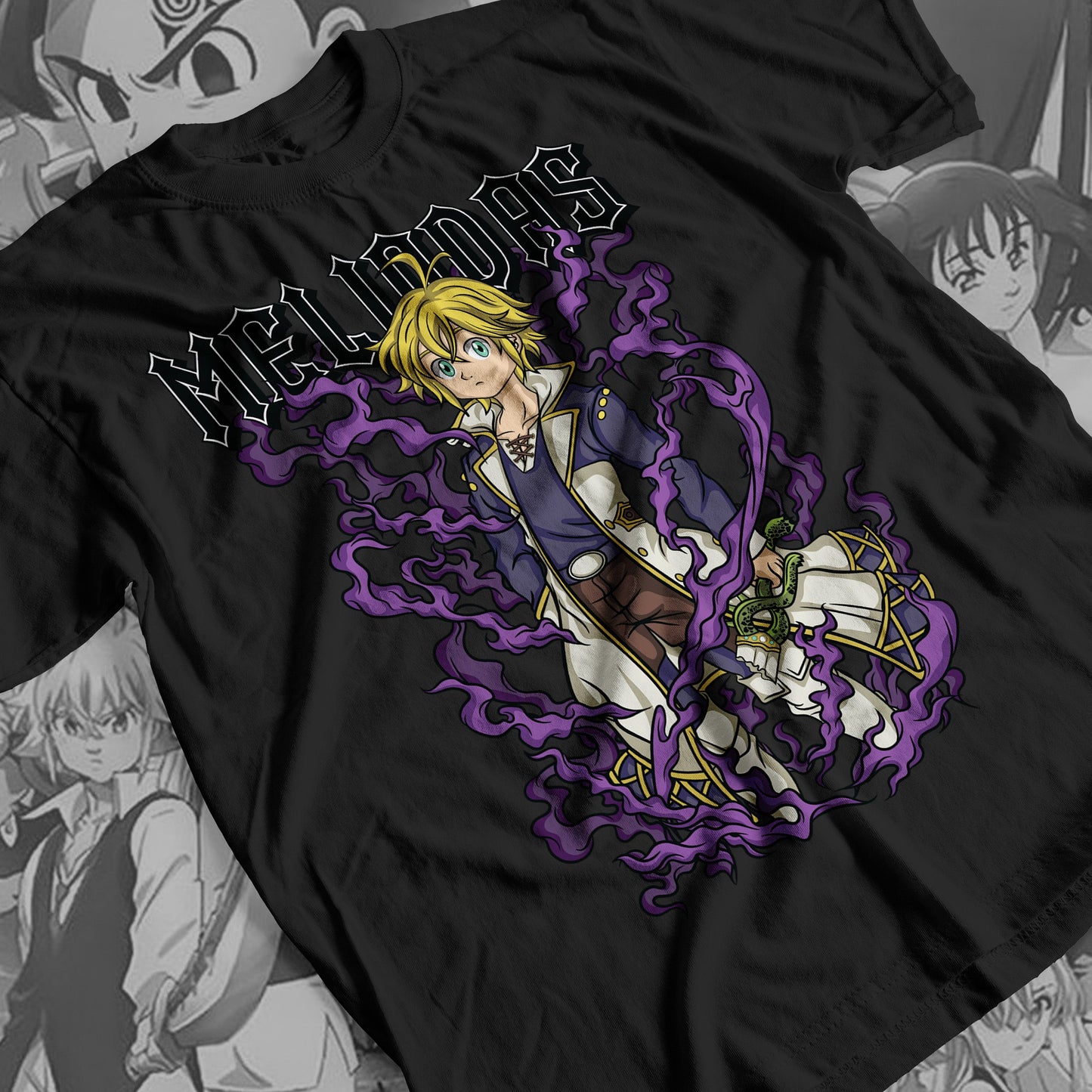 7 Deadly Sins Dragon Sin of Wrath - Meliodas 02 Premium Anime Design, High Quality DTF Print, 100% Cotton Shirt