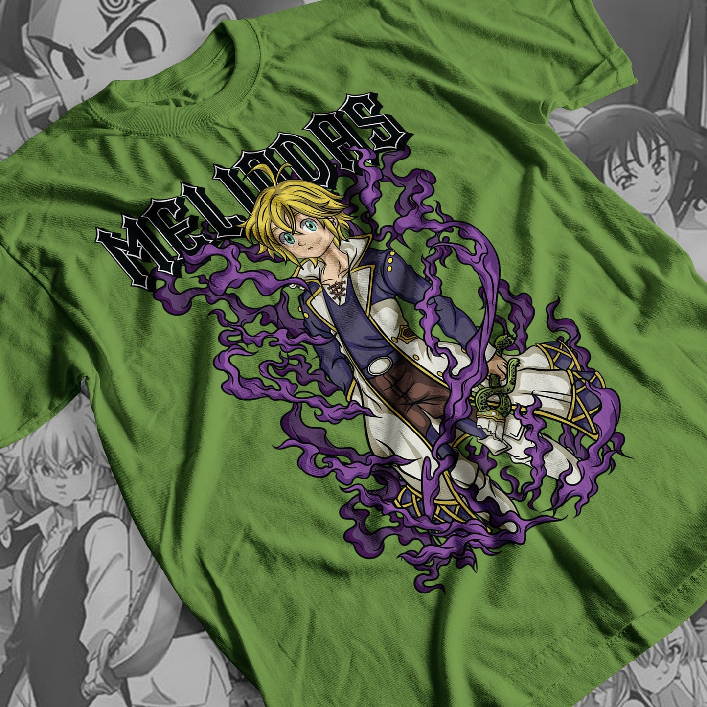 7 Deadly Sins Dragon Sin of Wrath - Meliodas 02 Premium Anime Design, High Quality DTF Print, 100% Cotton Shirt