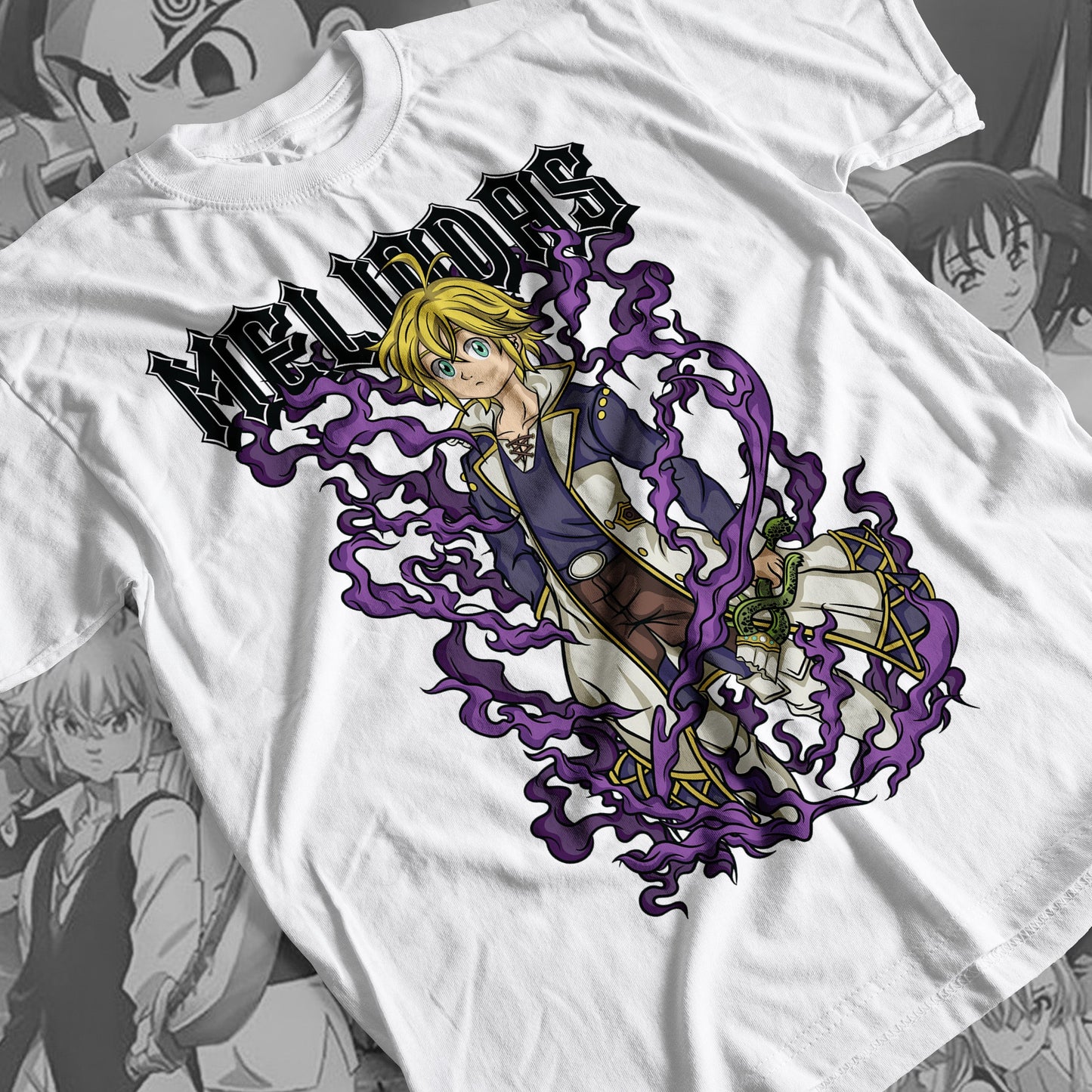 7 Deadly Sins Dragon Sin of Wrath - Meliodas 02 Premium Anime Design, High Quality DTF Print, 100% Cotton Shirt