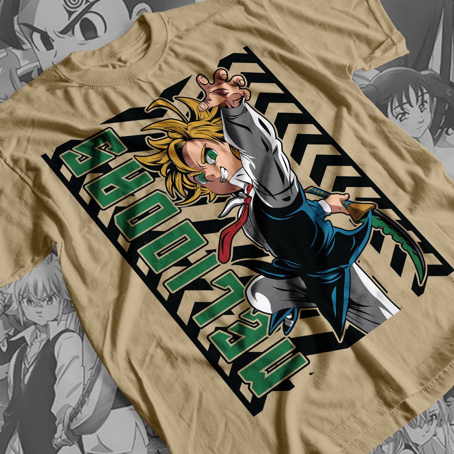 7 Deadly Sins Dragon Sin of Wrath - Meliodas 03 Premium Anime Design, High Quality DTF Print, 100% Cotton Shirt