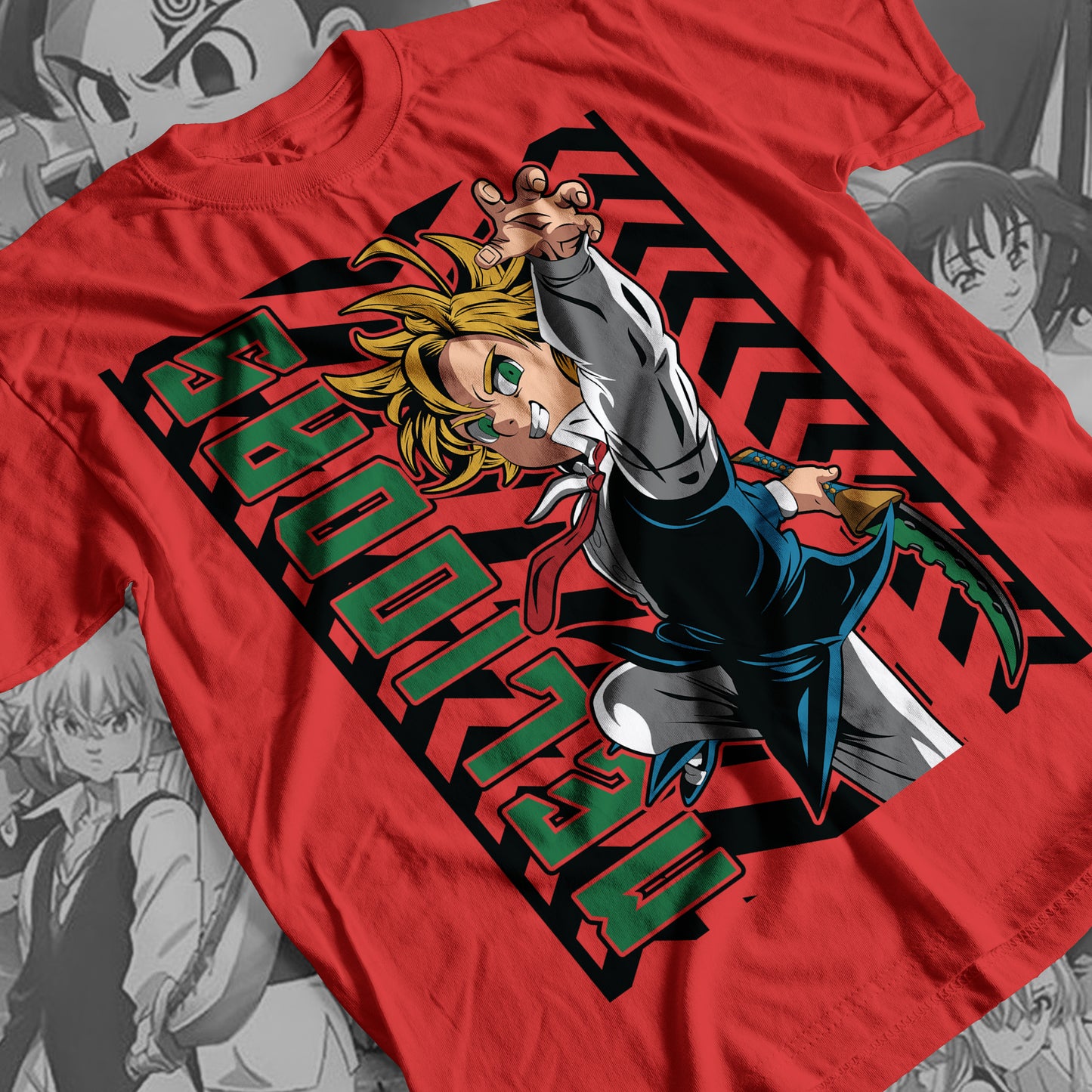 7 Deadly Sins Dragon Sin of Wrath - Meliodas 03 Premium Anime Design, High Quality DTF Print, 100% Cotton Shirt