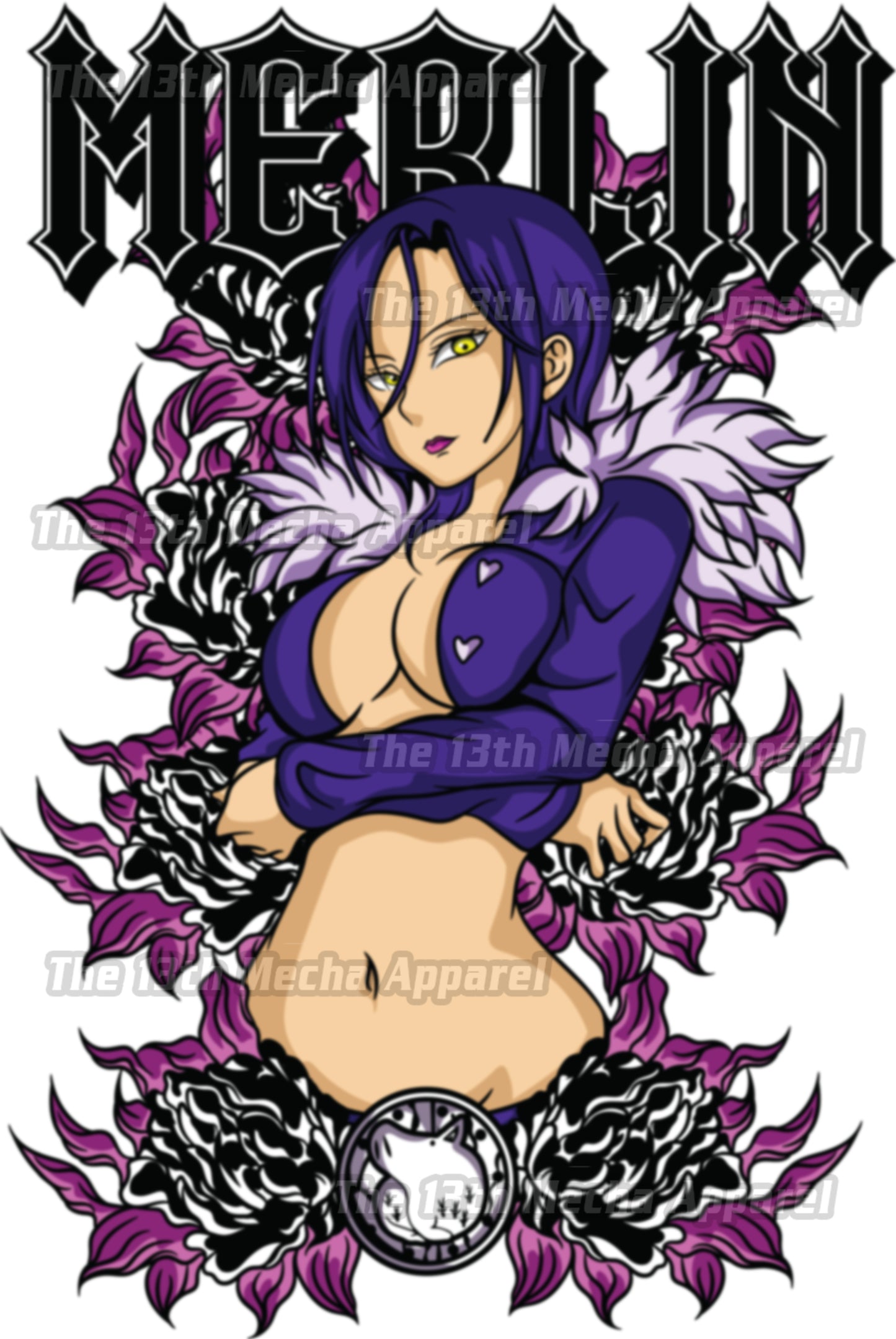 7 Deadly Sins Boar Sin of Gluttony - Merlin 02 Premium Anime Design, High Quality DTF Print, 100% Cotton Shirt