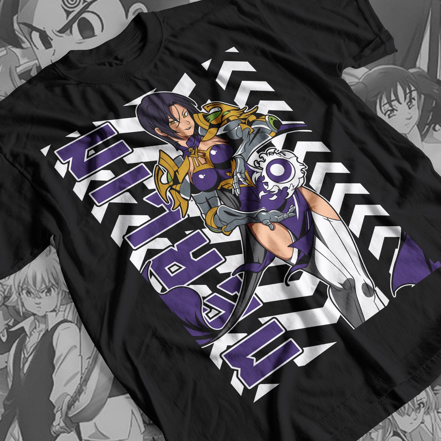 7 Deadly Sins Boar Sin of Gluttony - Merlin 03 Premium Anime Design, High Quality DTF Print, 100% Cotton Shirt