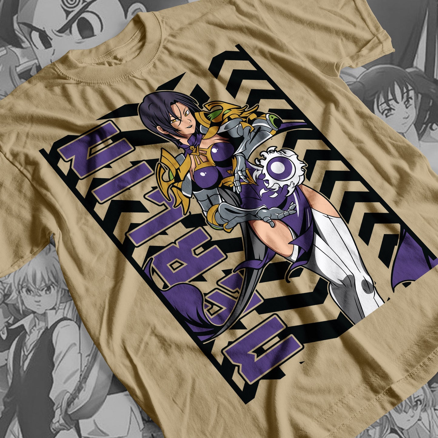 7 Deadly Sins Boar Sin of Gluttony - Merlin 03 Premium Anime Design, High Quality DTF Print, 100% Cotton Shirt