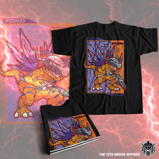 Digimon: Metalgreymon 01 Premium Anime Design, High Quality DTF Print, 100% Cotton Shirt