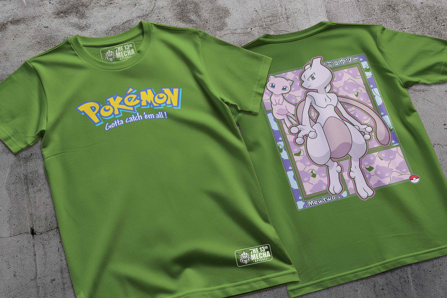 Pokemon - Mewtwo 01 Premium Anime Design, High Quality DTF Print, 100% Cotton Shirt
