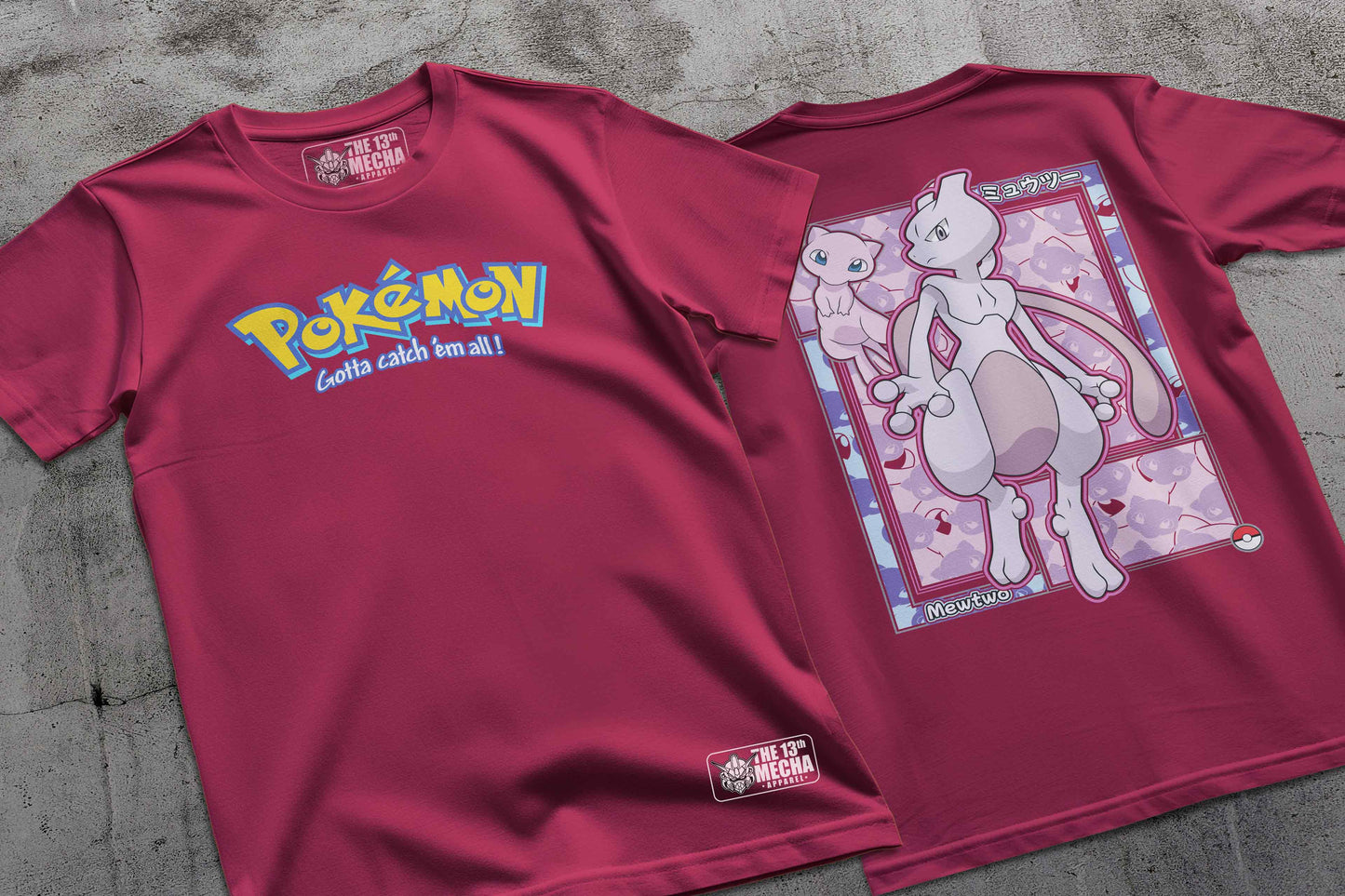 Pokemon - Mewtwo 01 Premium Anime Design, High Quality DTF Print, 100% Cotton Shirt