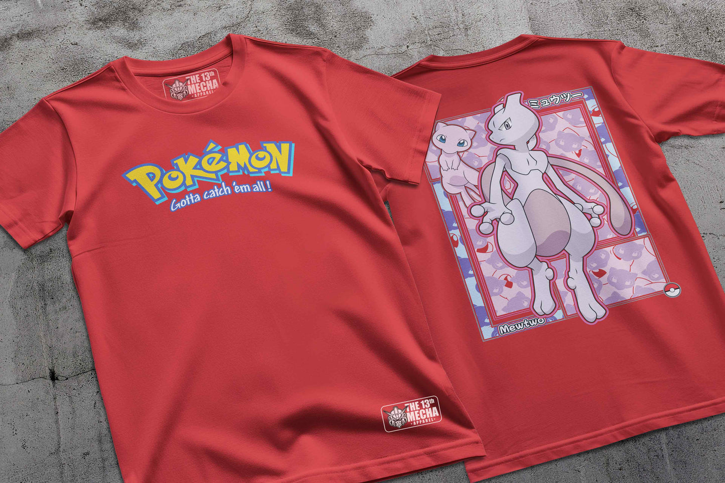 Pokemon - Mewtwo 01 Premium Anime Design, High Quality DTF Print, 100% Cotton Shirt