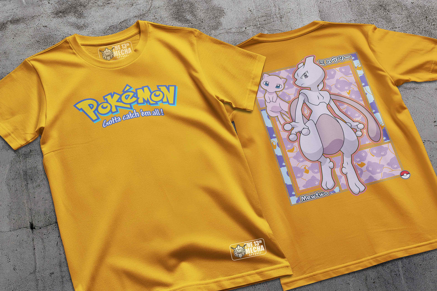 Pokemon - Mewtwo 01 Premium Anime Design, High Quality DTF Print, 100% Cotton Shirt
