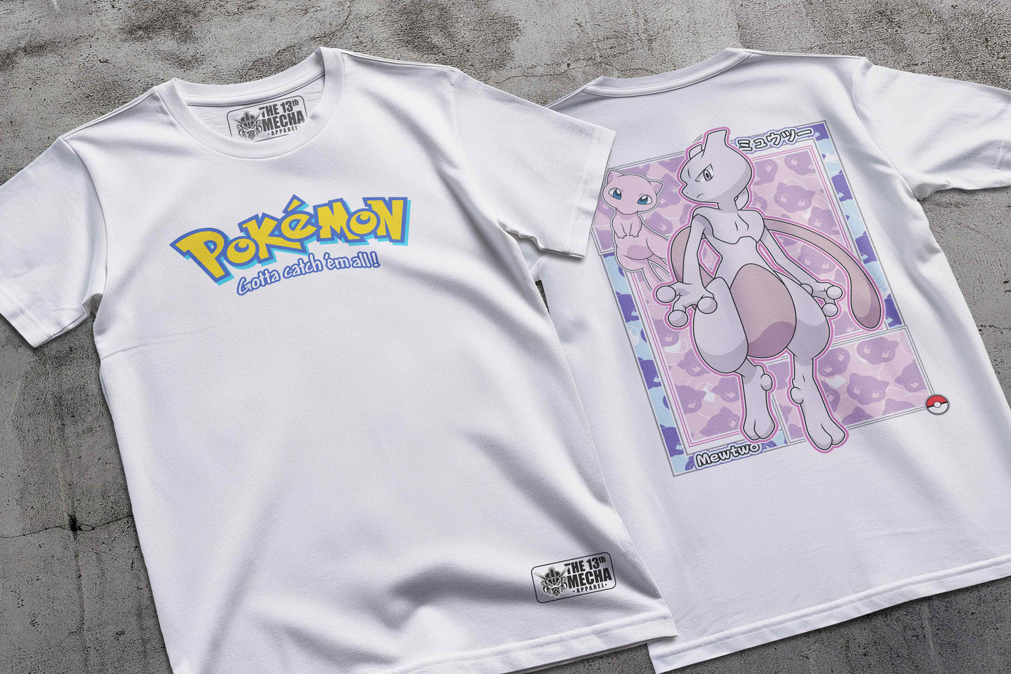 Pokemon - Mewtwo 01 Premium Anime Design, High Quality DTF Print, 100% Cotton Shirt