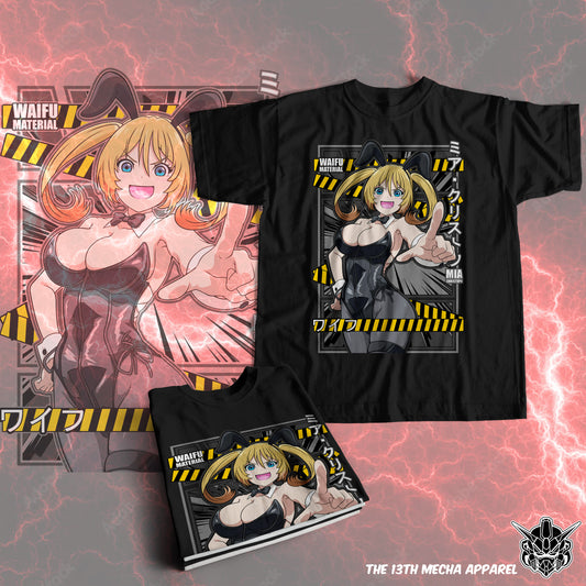 Waifu - Mia Christoph Premium Anime Design, High Quality DTF Print, 100% Cotton Shirt