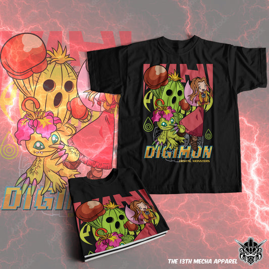 Digimon: Mimi and Palmon 01 Premium Anime Design, High Quality DTF Print, 100% Cotton Shirt