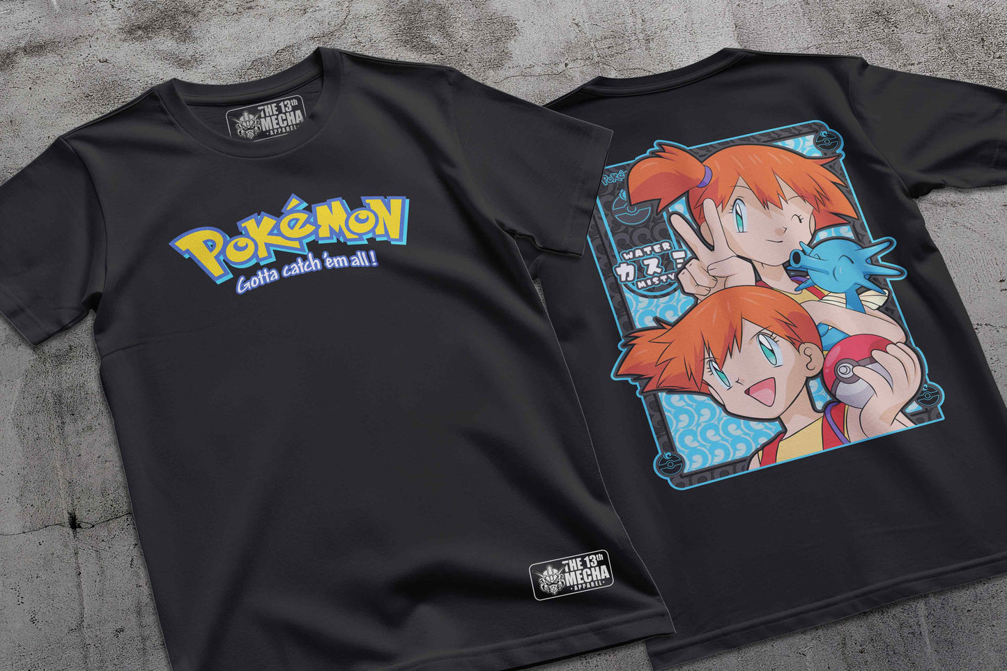 Pokemon - Misty 01 Premium Anime Design, High Quality DTF Print, 100% Cotton Shirt