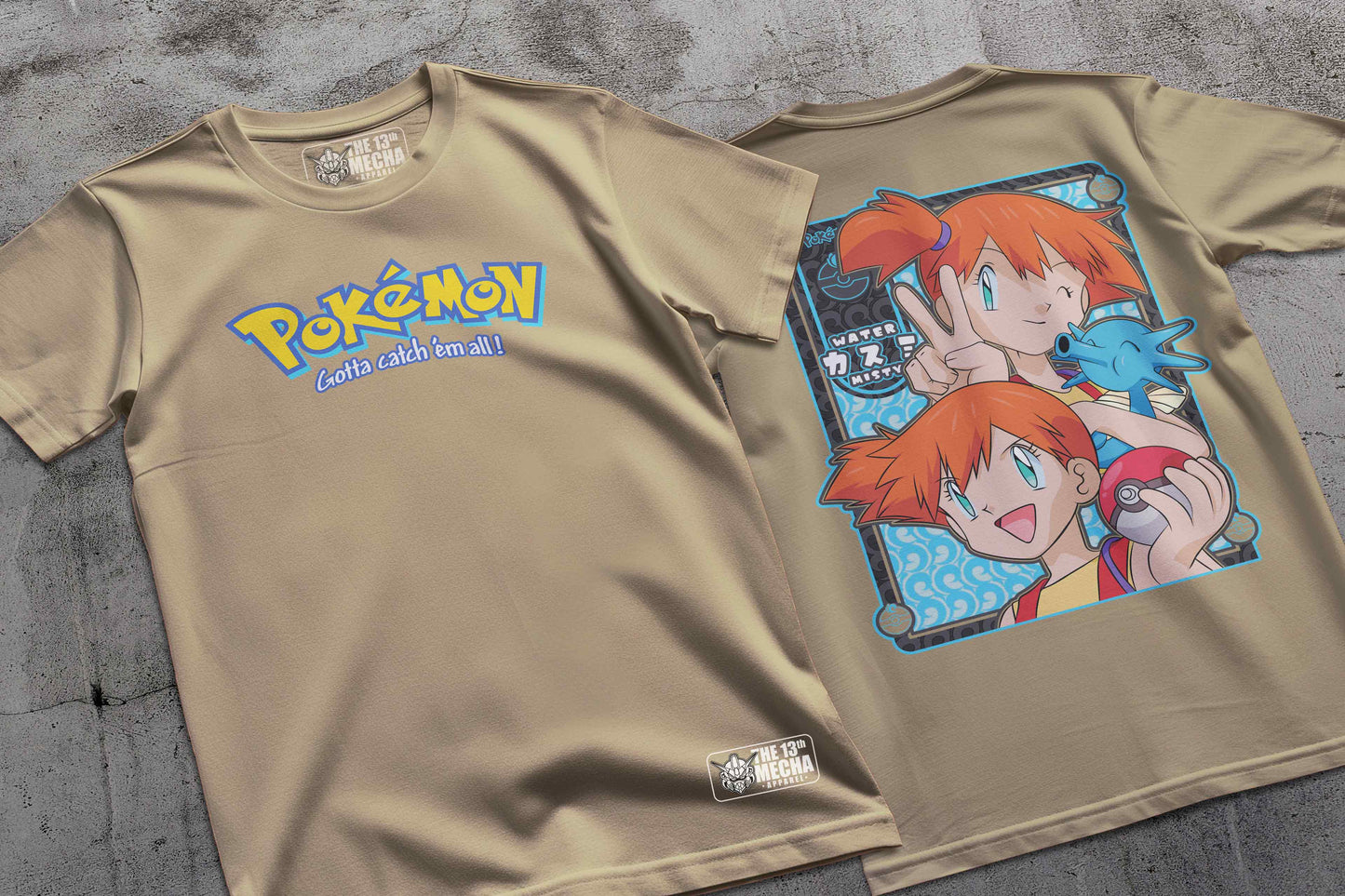 Pokemon - Misty 01 Premium Anime Design, High Quality DTF Print, 100% Cotton Shirt
