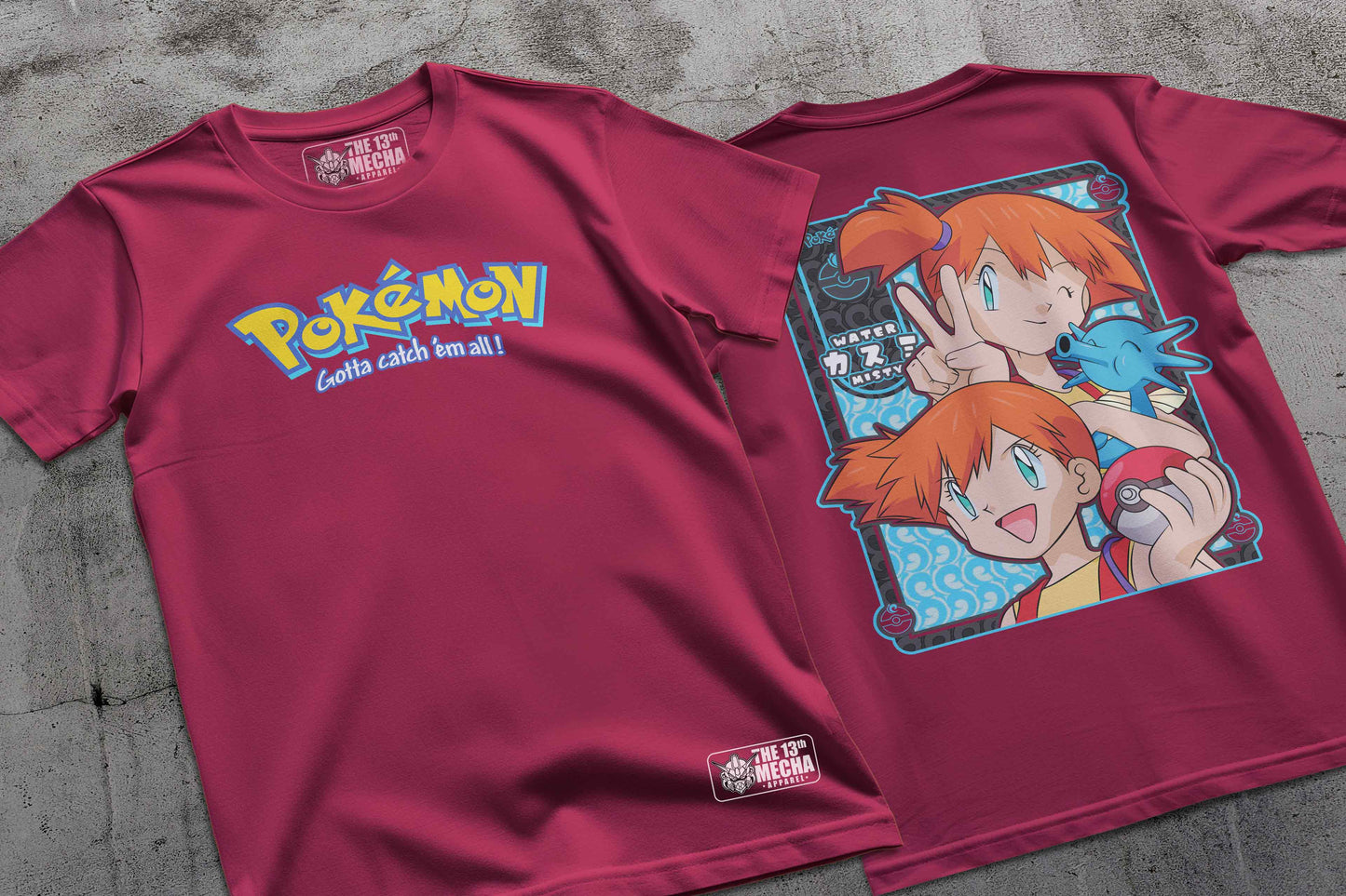 Pokemon - Misty 01 Premium Anime Design, High Quality DTF Print, 100% Cotton Shirt