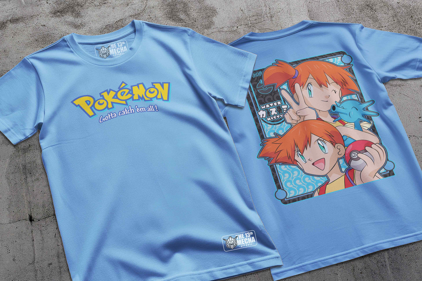 Pokemon - Misty 01 Premium Anime Design, High Quality DTF Print, 100% Cotton Shirt