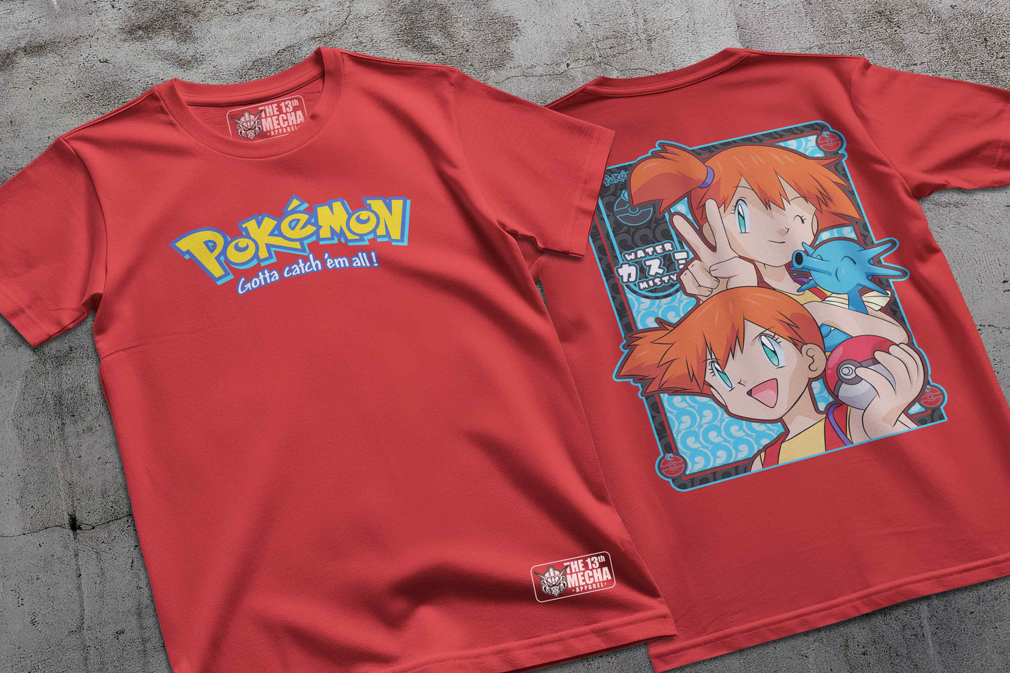 Pokemon - Misty 01 Premium Anime Design, High Quality DTF Print, 100% Cotton Shirt
