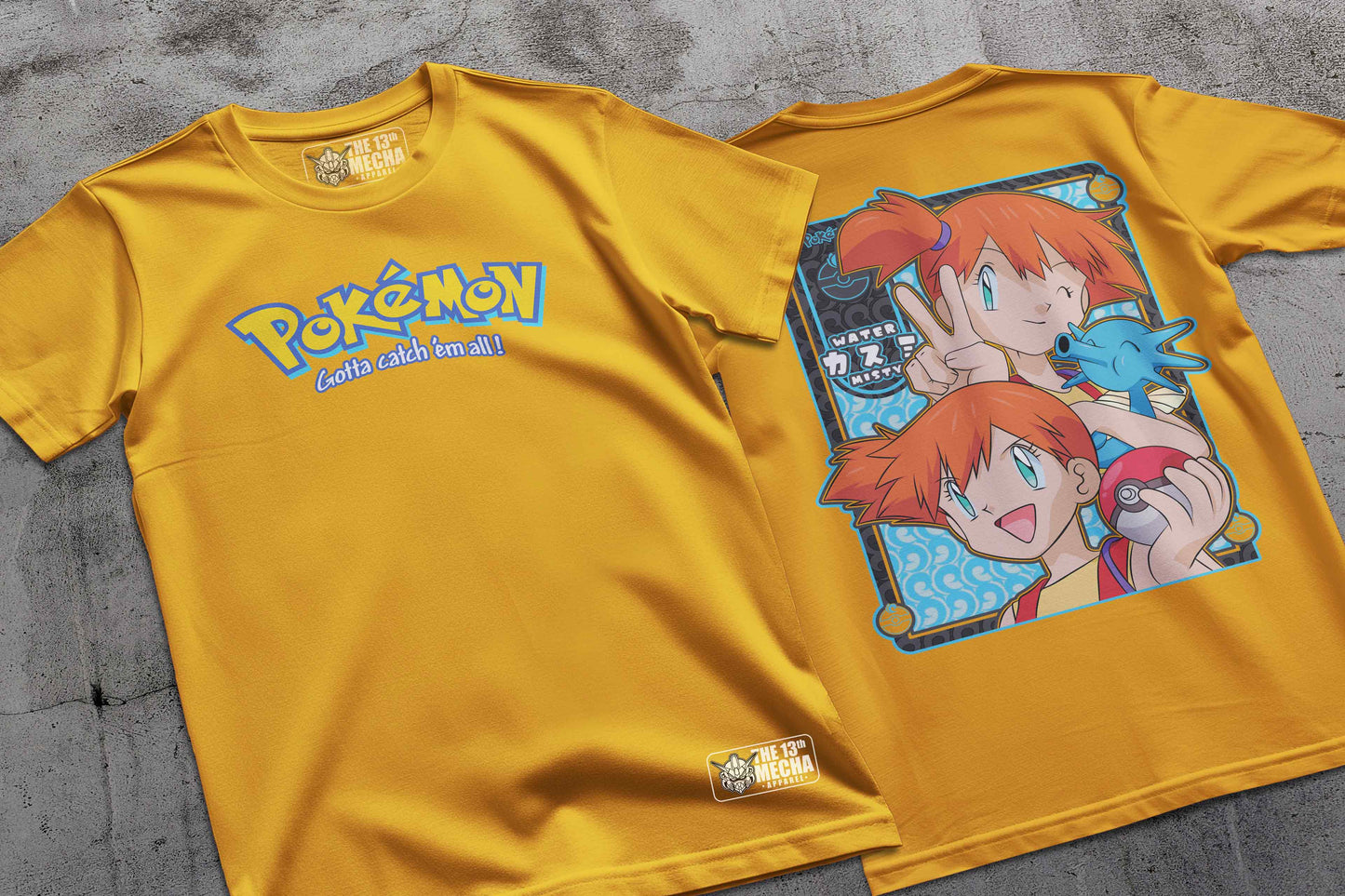 Pokemon - Misty 01 Premium Anime Design, High Quality DTF Print, 100% Cotton Shirt