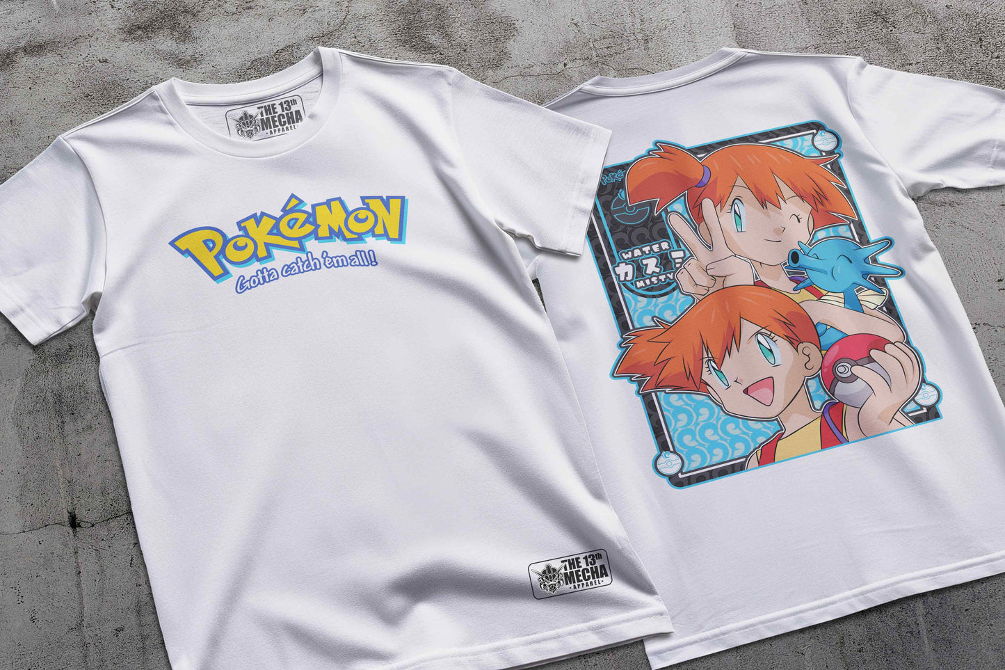 Pokemon - Misty 01 Premium Anime Design, High Quality DTF Print, 100% Cotton Shirt