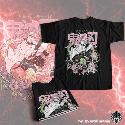 Demon Slayer - Mitsuri Kanroji 02 Premium Anime Design, High Quality DTF Print, 100% Cotton Shirt