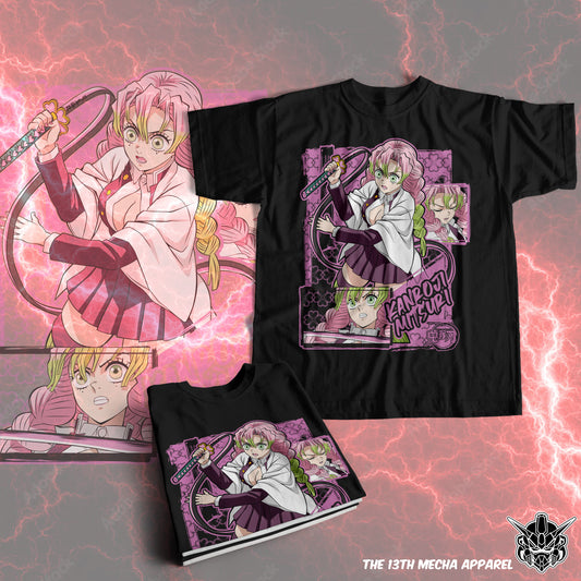 Demon Slayer - Mitsuri Kanroji 05 Premium Anime Design, High Quality DTF Print, 100% Cotton Shirt