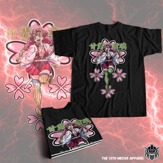 Demon Slayer - Mitsuri Kanroji 08 Premium Anime Design, High Quality DTF Print, 100% Cotton Shirt