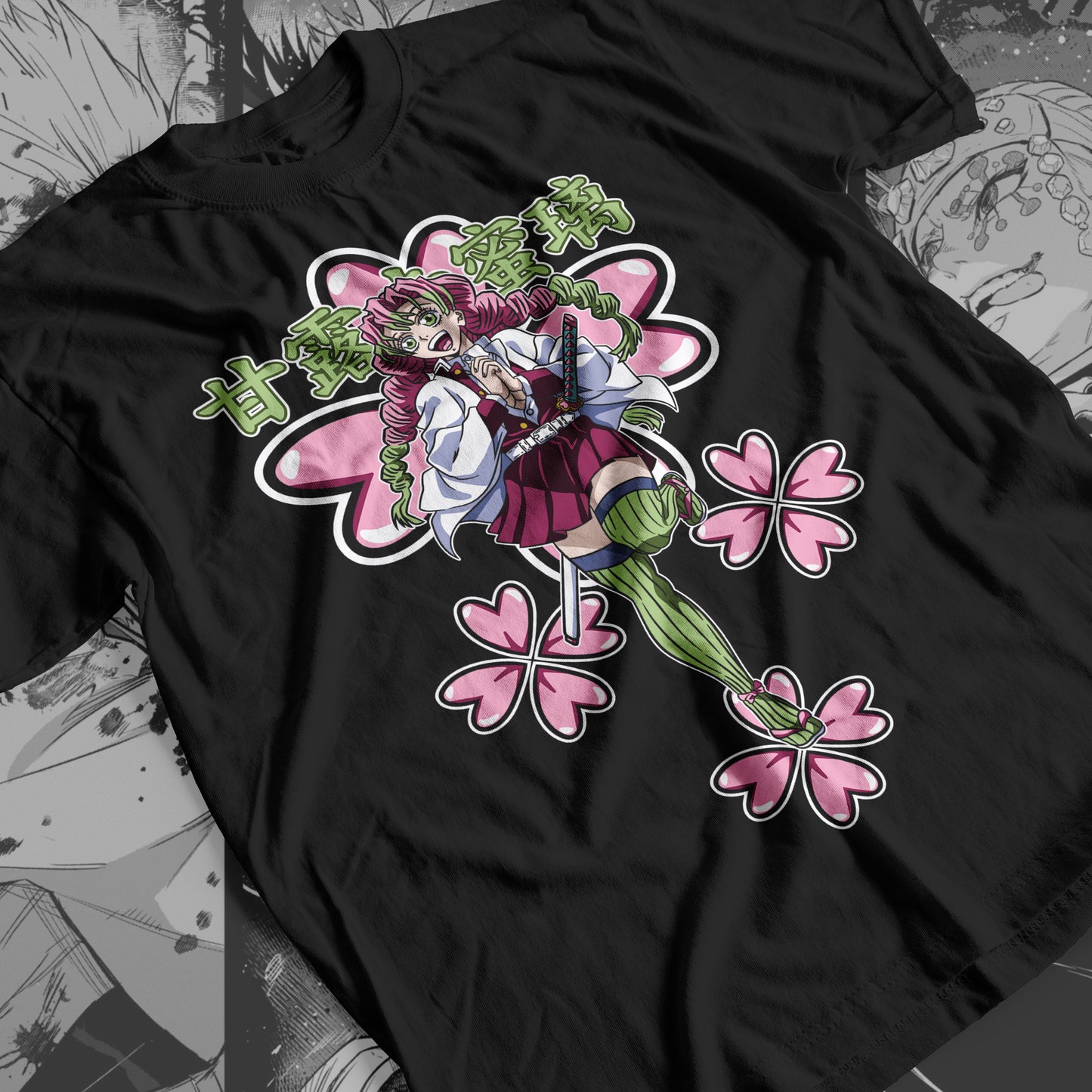 Demon Slayer - Mitsuri Kanroji 08 Premium Anime Design, High Quality DTF Print, 100% Cotton Shirt