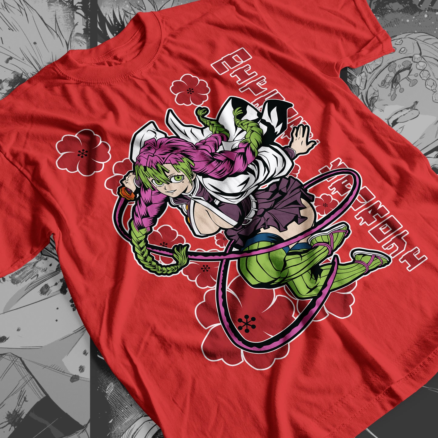 Demon Slayer - Mitsuri Kanroji 06 Premium Anime Design, High Quality DTF Print, 100% Cotton Shirt