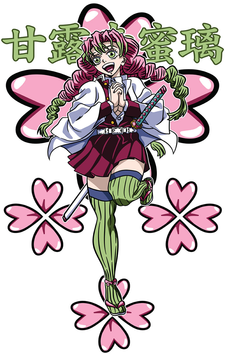 Demon Slayer - Mitsuri Kanroji 08 Premium Anime Design, High Quality DTF Print, 100% Cotton Shirt