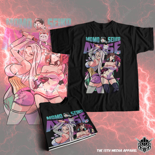 Dandadan - Momo and Seiko Premium Anime Design, High Quality DTF Print, 100% Cotton Shirt