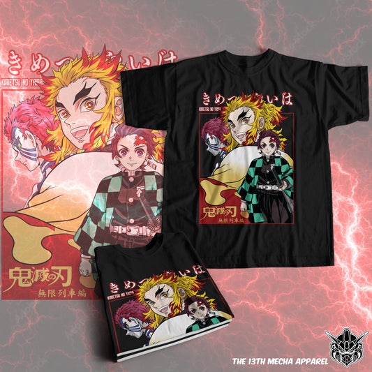 Demon Slayer - Kyojuro Rengoku 04 Premium Anime Design, High Quality DTF Print, 100% Cotton Shirt