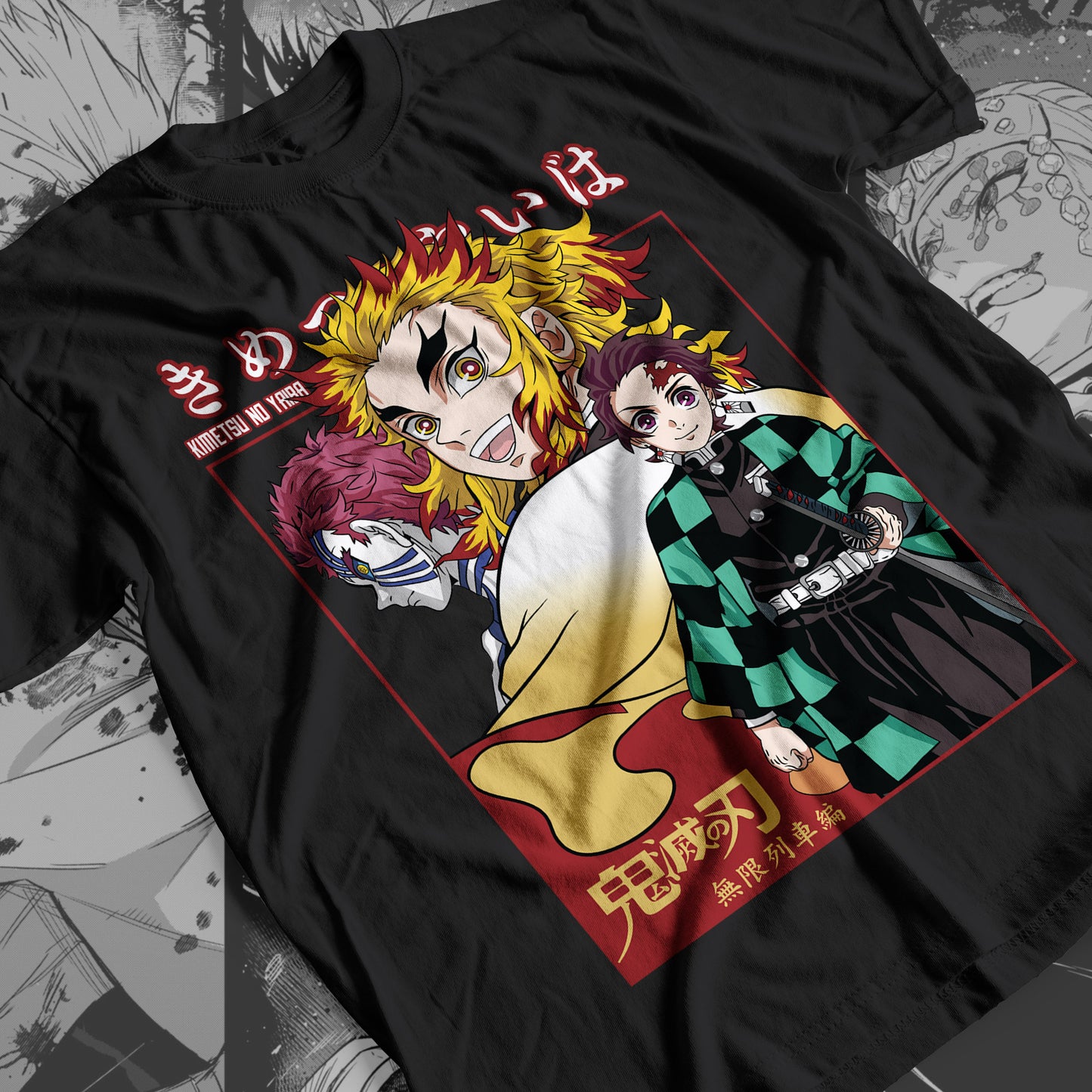 Demon Slayer - Kyojuro Rengoku 04 Premium Anime Design, High Quality DTF Print, 100% Cotton Shirt